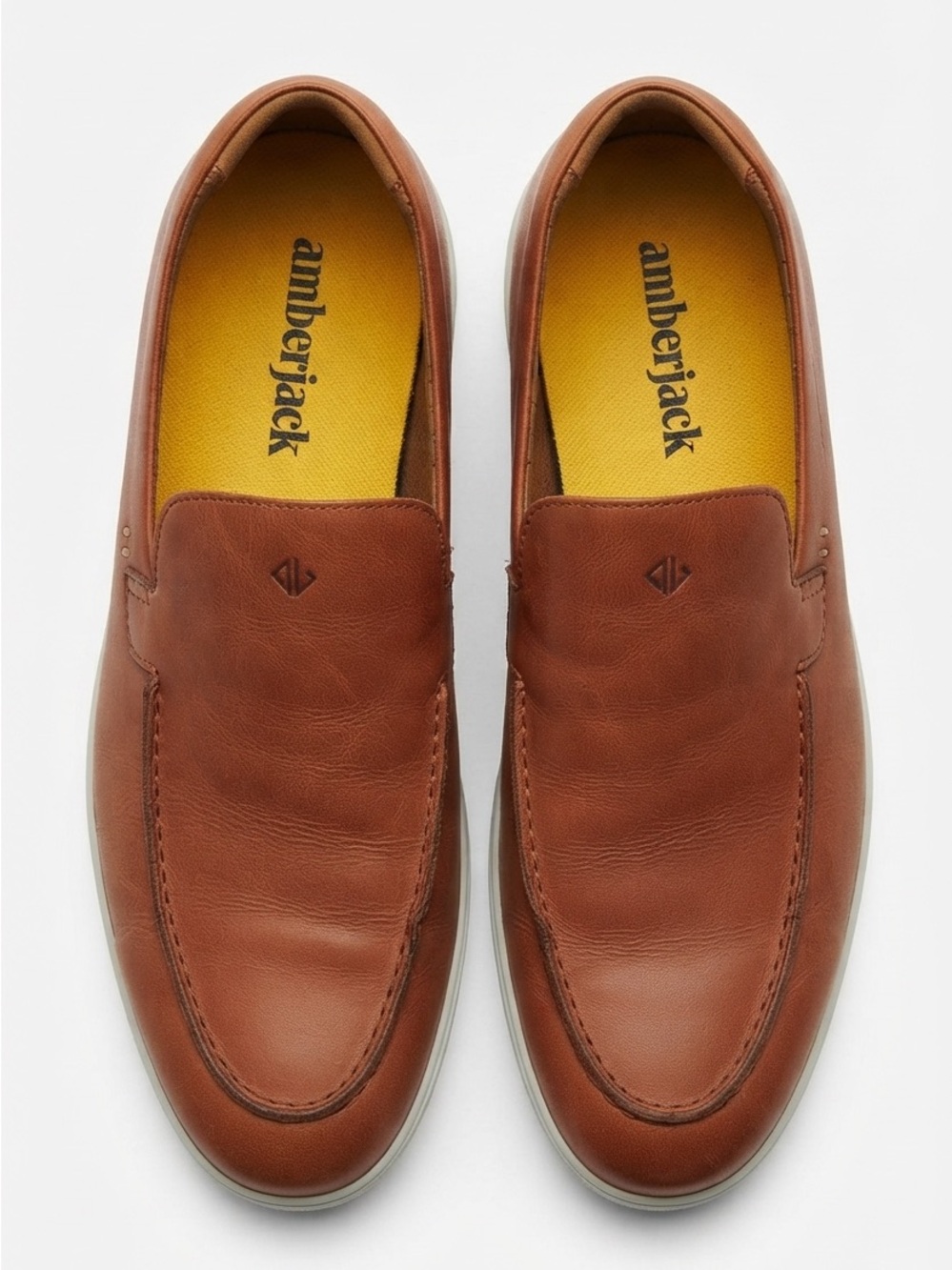 Amberjack “The Loafer” Honey Brown Leather Slip-On Loafers -Men’s